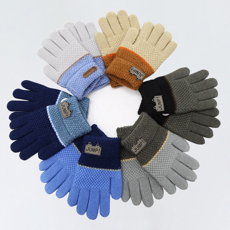 Herbst Winter Weiche Gestrickte Baby Handschuhe Warme freundlicher Handschuhe Karikaturen freundlicher Handschuhe Reine Nähte Handschuhe Zubehör 5-7 jahre