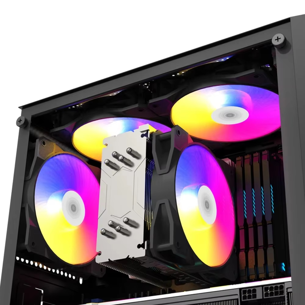 120mm RGB Pc Case Fan 1100rpm 12V Connectable in Series Big 4Pin Plug of Power Lead 12cm RGB Led Pomputer Silent Cooling Fan