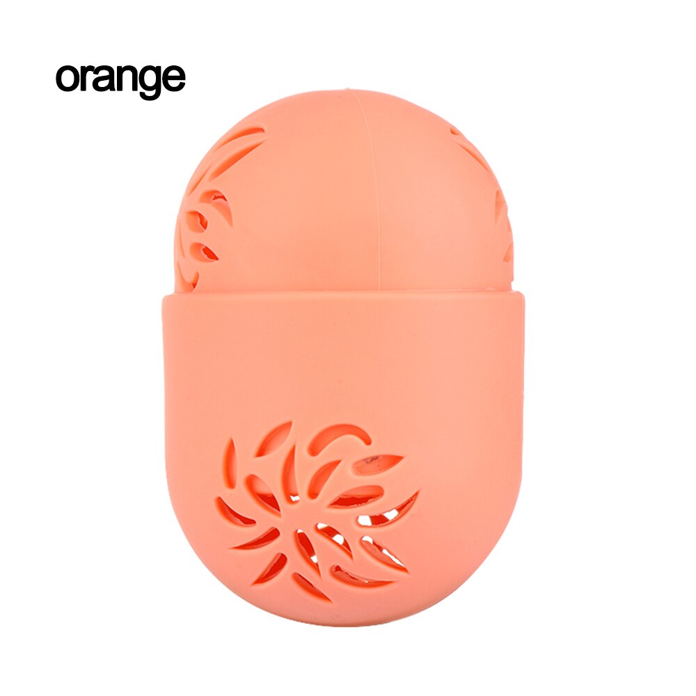 Leuke Siliconen Beauty Spons Opbergdoos Ei Stand Poederdons Drogen Houder Meeldauw Proof Cosmetische Puff Case Make-Up Accessoires: orange