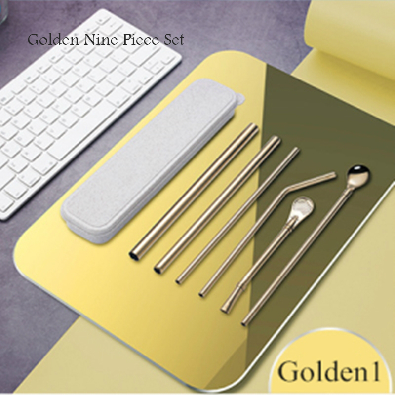 metal straw stainless yerba mate metal straws reusable straw bag eco friendly stainless steel straw for beer Tapioca Pearls tube