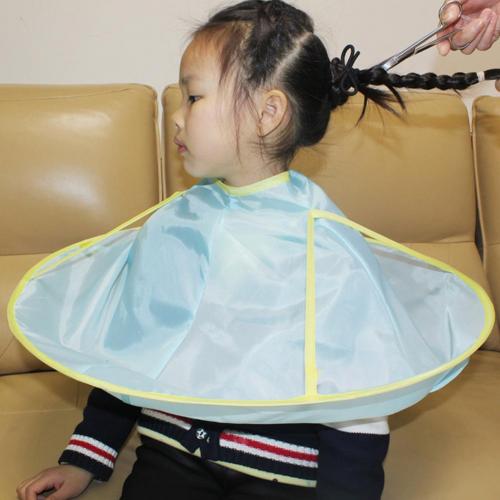 Vendite calde! !! Bambini bambini impermeabile taglio di capelli Catcher grembiule Cape Umbrella strumento parrucchiere: Blu