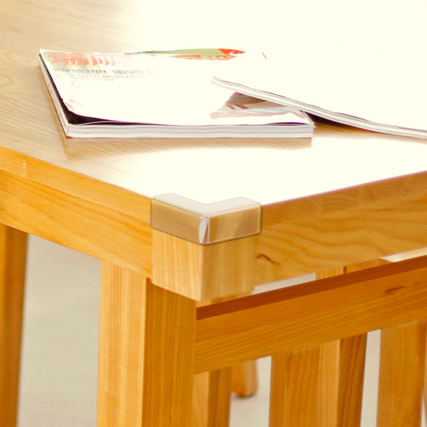 1/5Pcs Baby Veiligheid Siliconen Hoek Transparant Protector L Vorm Kids Zachte Clear Pvc Tafel Bureau Rand Hoek guards Tafelrand