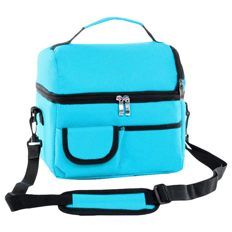 Mittagessen Tasche Für Frauen freundlicher Männer Multifunktions Lebensmittel Picknick Kühler fallen Isolierte Tote Taschen Lagerung Container: himmel blau