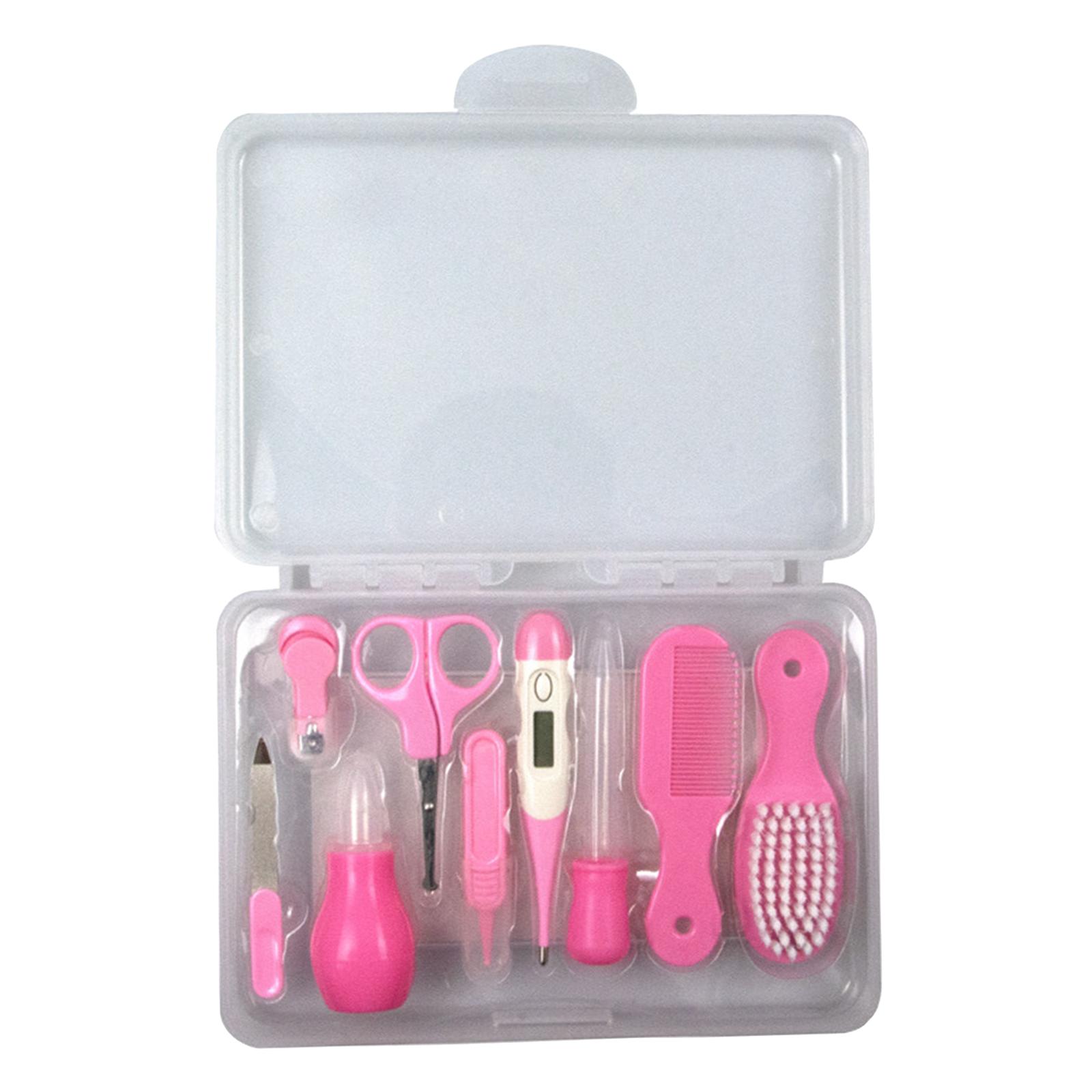 9x Nagelknipper Houden Schoon Nail Care Cleaner Handig Baby Grooming Kit Voor Home Baby: Pink