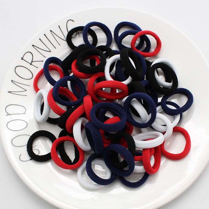 50 Pcs Kinderen Snoep Kleur Haar Touw Elastische Chouchou Haarbanden Mini Haar Ringen Rubber Band Voor Meisjes Prinses Haar accessoires: 09