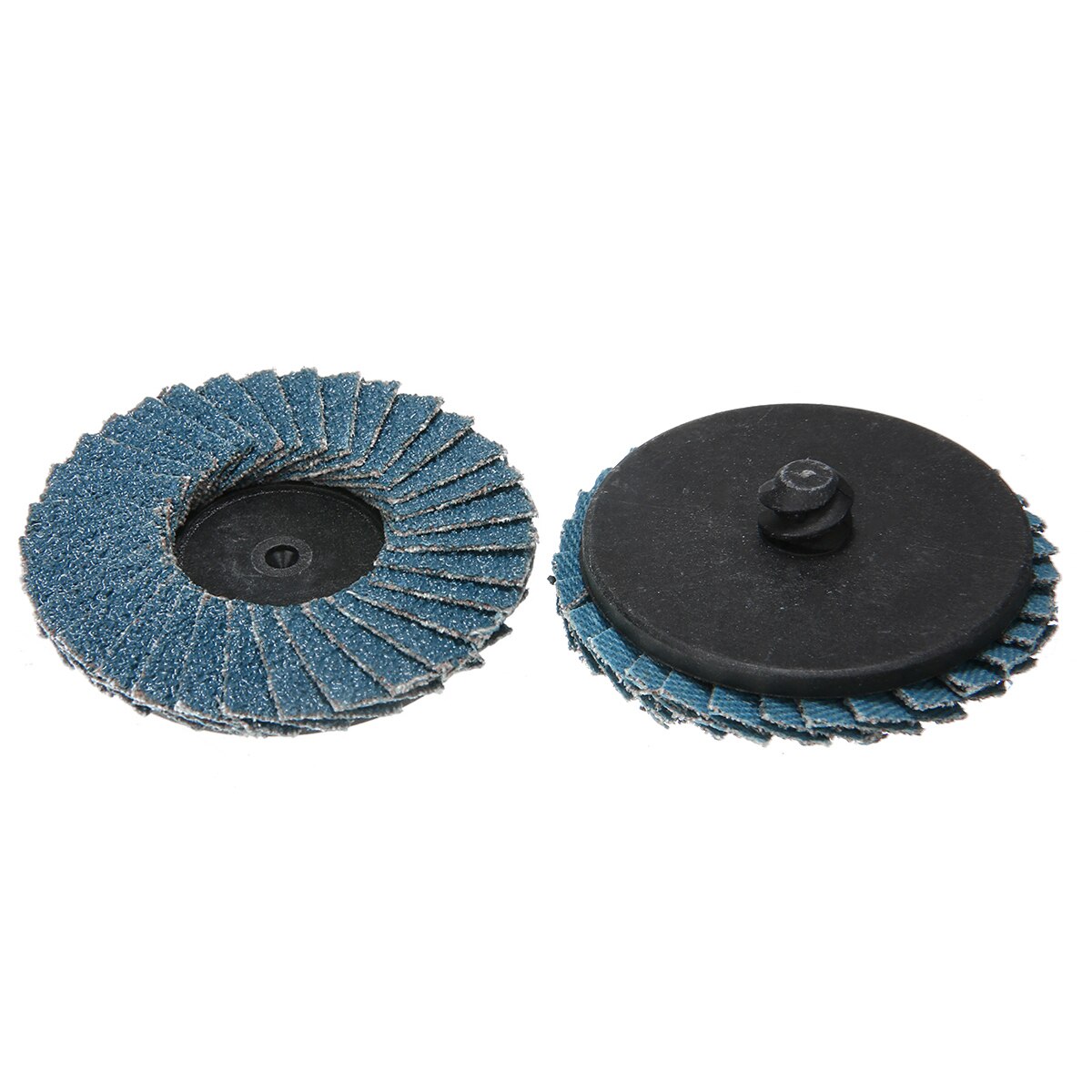 10Pcs Flap Discs 2 Inch Sanding Discs 60 Grit Lug Sanding Grinding Wheel Flap Type R Roloc Disc Wheels For Angle Grinder