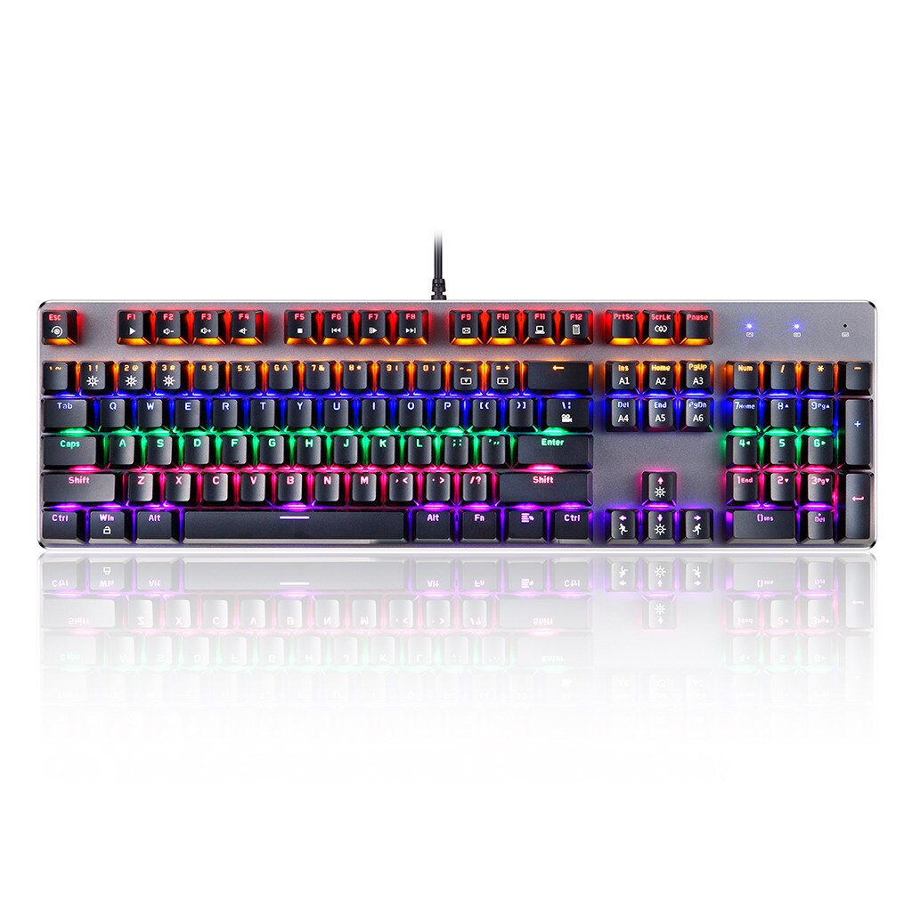 K73 do hier z USB mechaniczna podświetlana ergonomiczna klawiatura jednoprzyciskowy lekki oddychający przewodowy USB podświetlana klawiatura mechaniczne uczucie