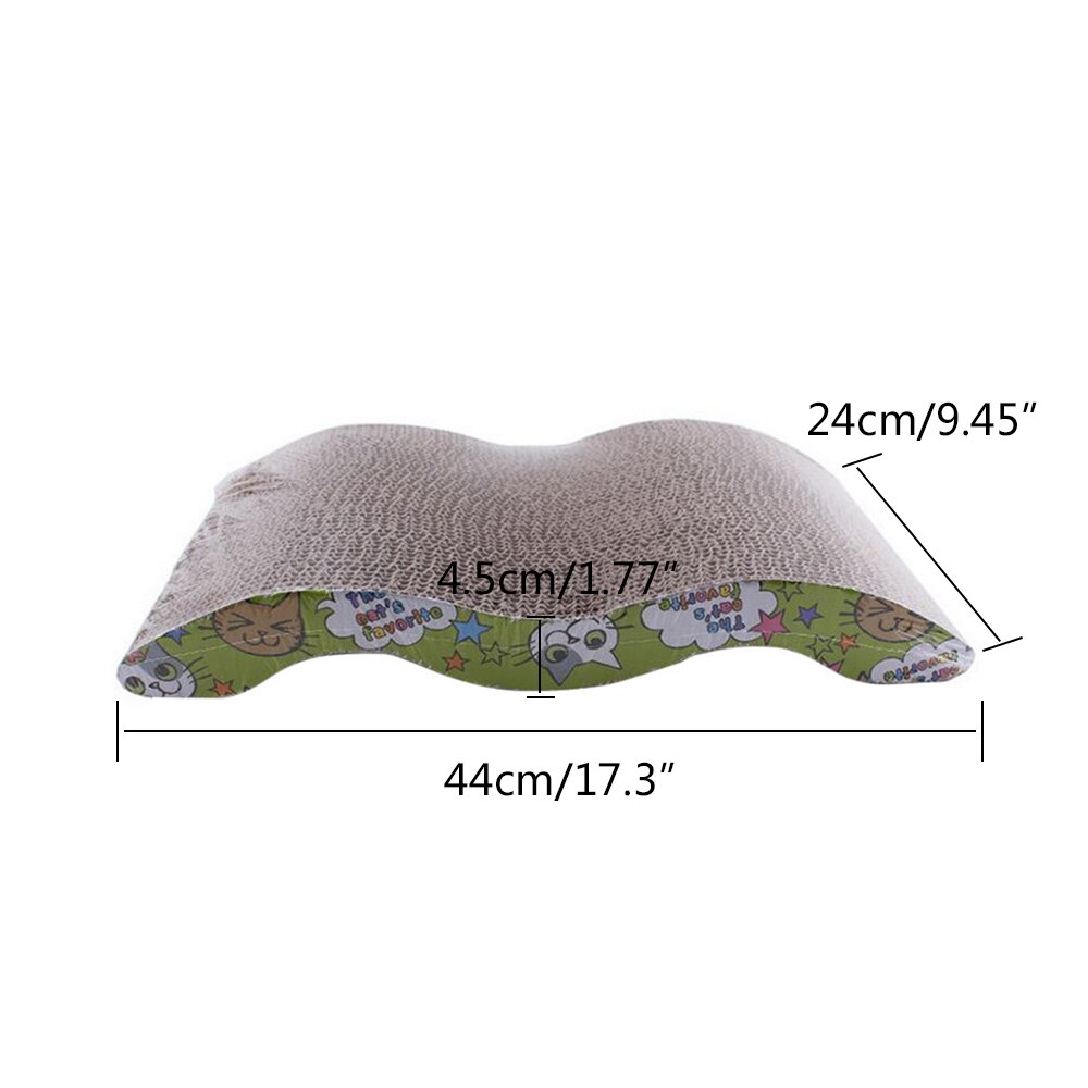 Rascador de papel corrugado para gato duradero, rascador para gatos, rascador para gatos, rascador para juegos de gatos domésticos: C and 1pc gift
