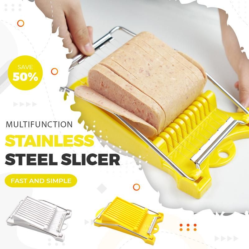 Multifunktions Edelstahl Schneidemaschine Käse Mittagessen Fleisch Ei Teiler Splitter Cutter Küche Gerät Werkzeuge