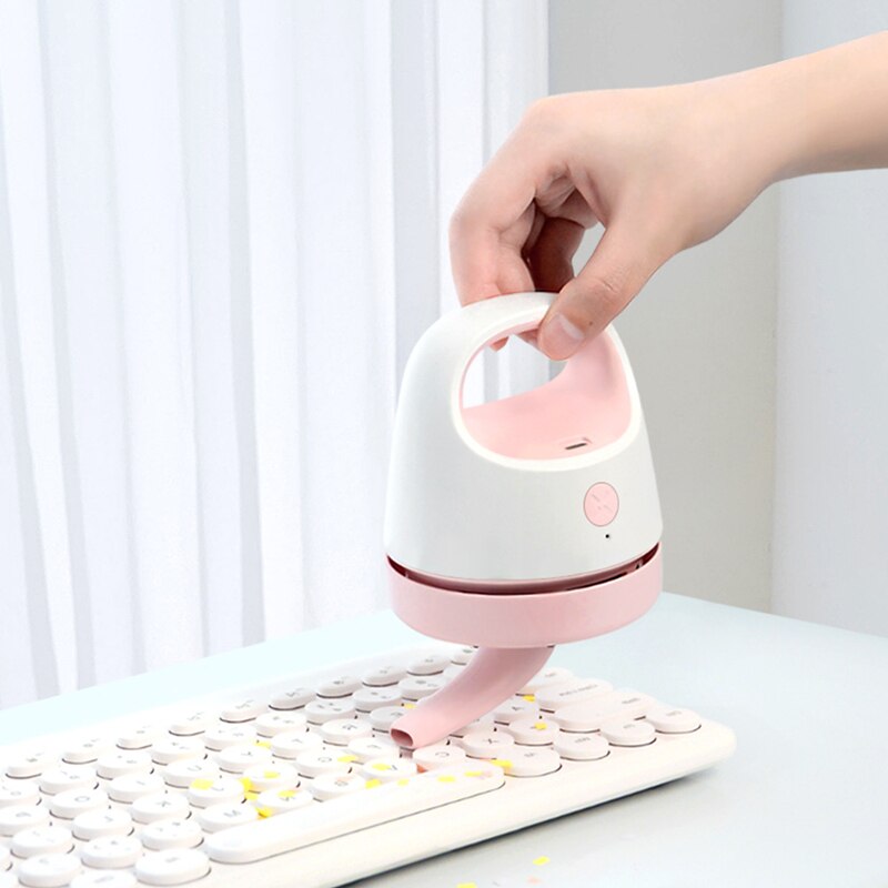 Bureau Vacuüm Mini Handheld Stofzuiger Auto Draadloze Draagbare Home Usb Opladen Desktop Vacum Cleaner Aspirapolvere Auto