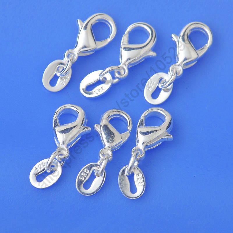 Sieraden Bevindingen 50 Stuks Echt 925 Sterling Zilveren Karabijnsluiting + Jump Ringen Tag Fittings Connector Componenten Bulk