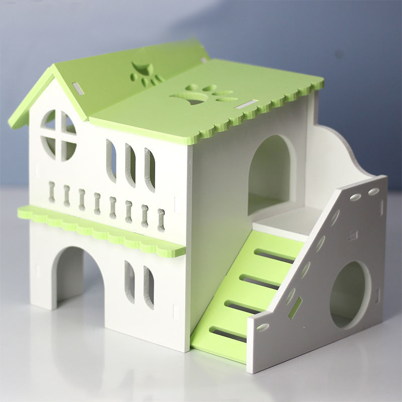 Niche de Hamster de luxe, maison de couchage, écureuil hérisson Chinchilla cochon d&#39;inde maison de jeu bricolage petits animaux Cage produits