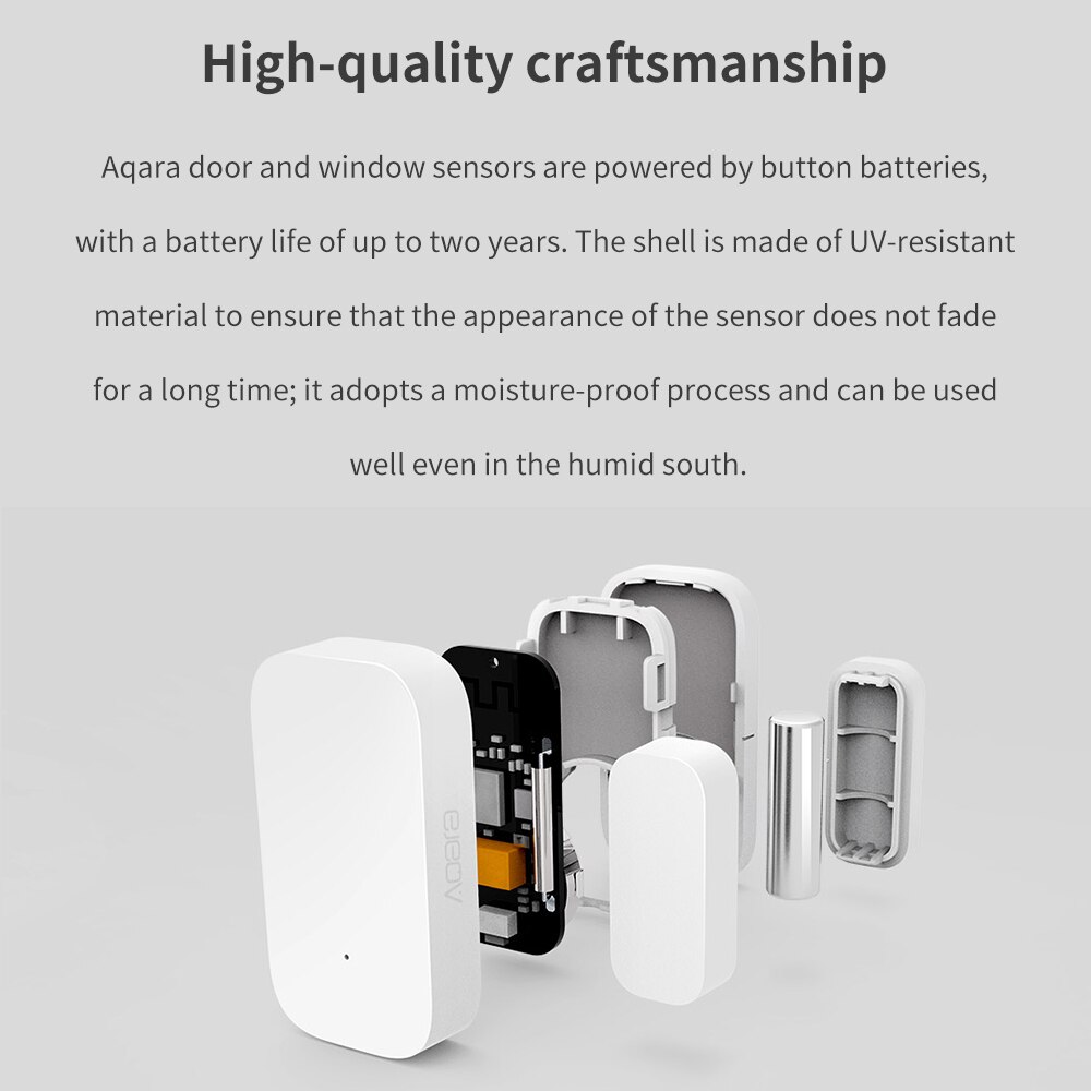 Xiaomi Aqara Tür Fenster Sensor Zigbee Drahtlose Verbindung Clever Mini tür Sensor Arbeit Mit Mi Hause APP Für Android IOS