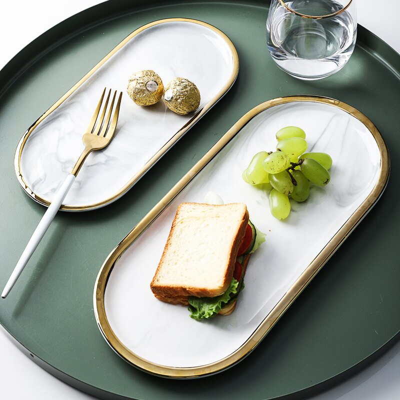 Nordic Style Porcelain Dinnerware Set Matte Glaze Dinner Plates Pizza Pasta Serving Plate Steak Dessert Dishes Kitchen Tableware