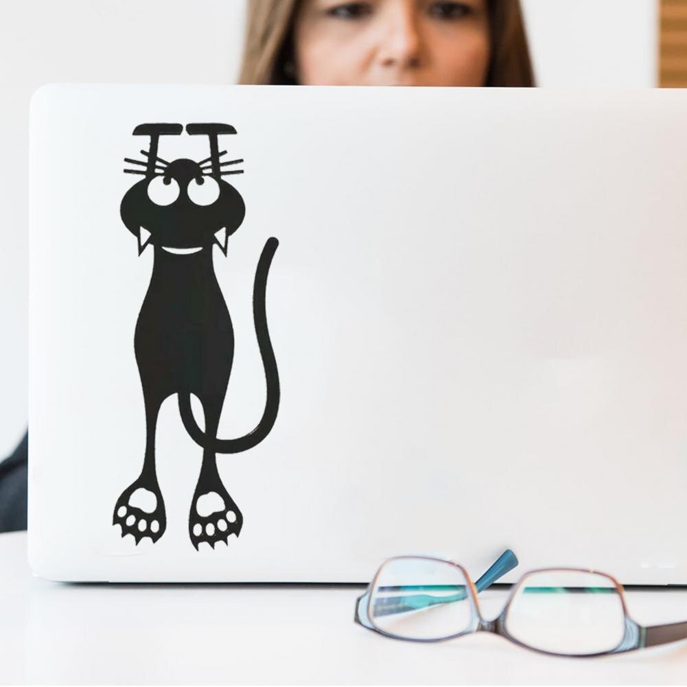 Cartoon cat climbing Wall edge Wall Sticker home decoration for kids rooms Mural Art Decals animals door stickers wallpaper