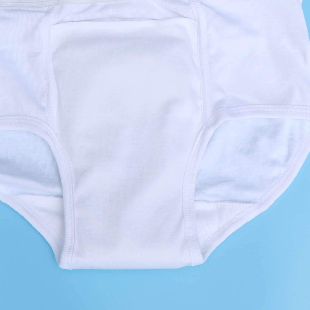 Slip en coton imperméable pour homme adulte, culotte de personne âgée, slip étanche, motif homme, taille S