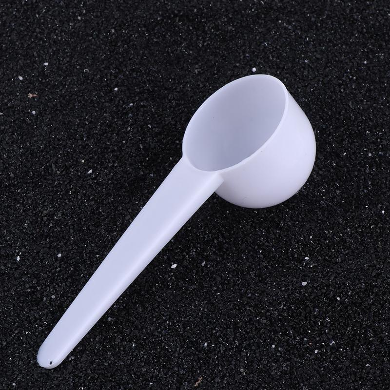 25pcs/pack 10g Plastic Round Bottom Scoop Coffee Measuring Spoon for Milk Powder Liquid Seasoning Refillable Compatible Scoops