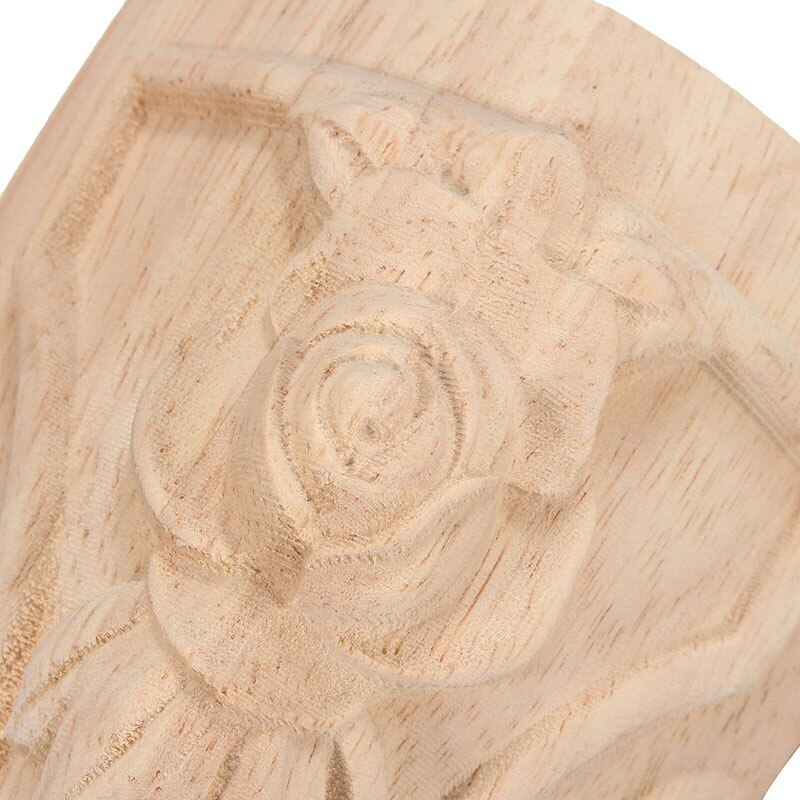 Pieds de meuble en bois massif sculpté Style européen, 4 pièces 10x6cm, pieds de meuble TV