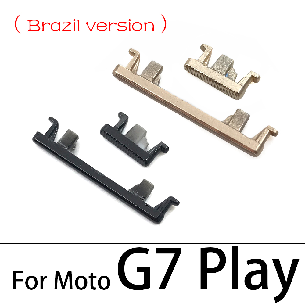 10Pcs/Lot, For Moto G9 G7 Power G8 Plus Play / G8 Power Lite Power Button ON OFF Volume Up Down Side Button Key