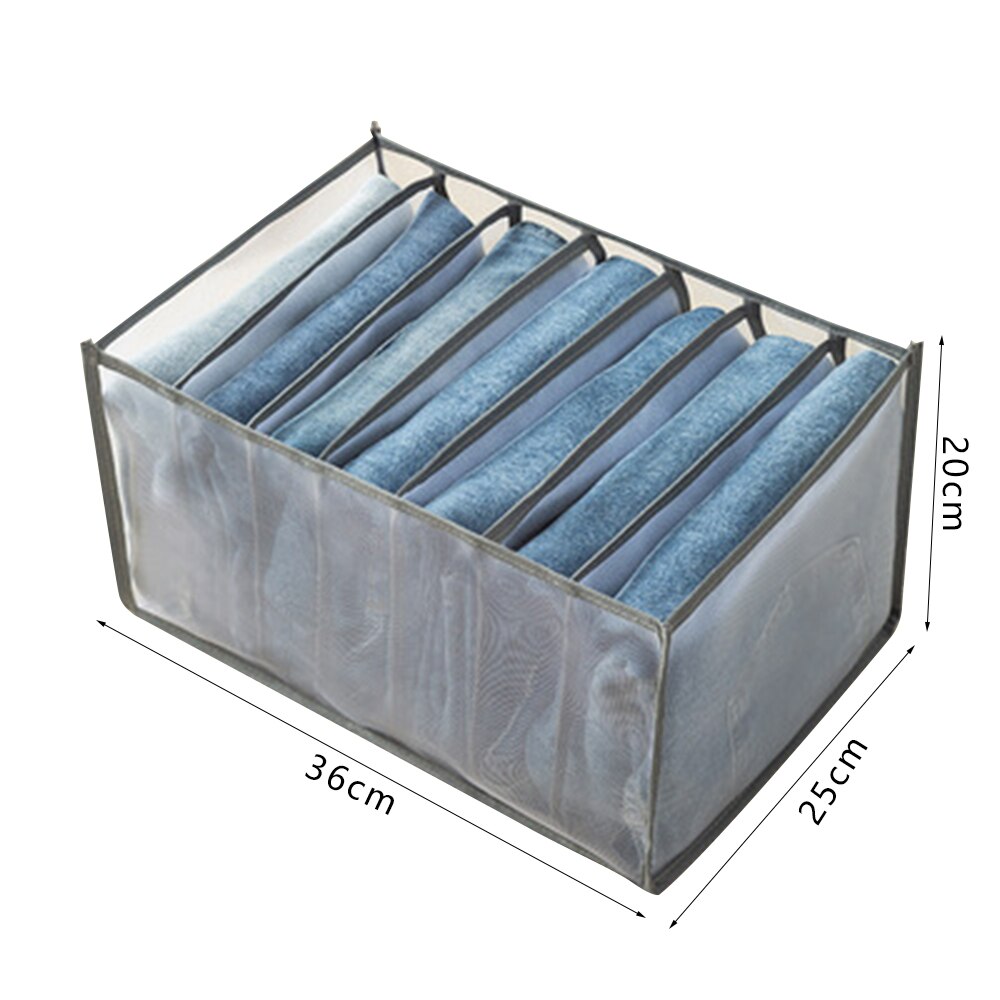 Bielizna organizator ubrania szafy box szafa organizatorzy składana szuflada organizacja domu i przechowywanie półka do sypialni: 7grids gray L