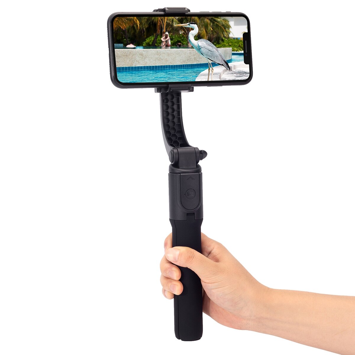 H5 Gimbal Mobile Phone Stabilizer Anti-Shake Tripod Bluetooth Zoom Remote Control Selfie Stick for iPhone Android Phone