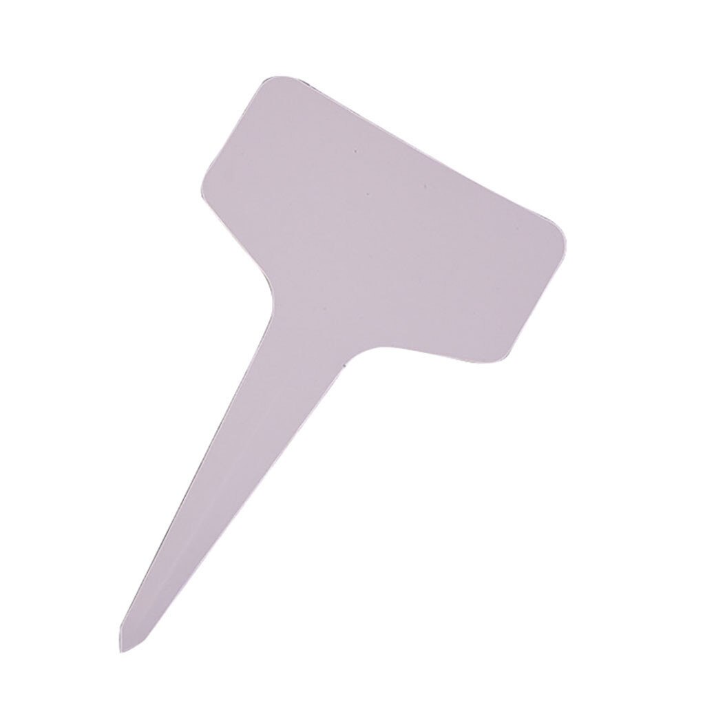 100pcs Gardening Plant Label Waterproof Plant Markers Plastic Insert Ground Card T-shaped Plant Lables Graines A Planter