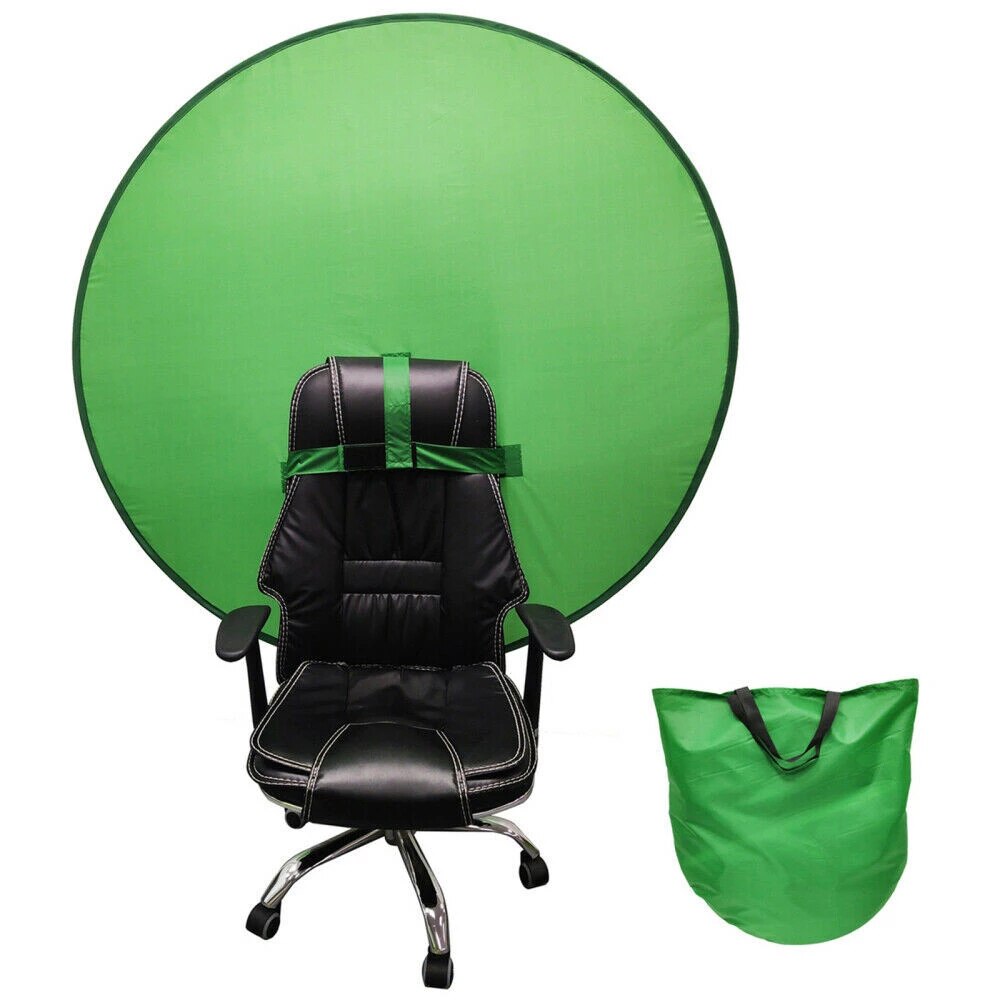 Green Screen Backdrops Photography Background Portable Fold Reflector for Live broadcast Video Studio Round 142cm 56inch