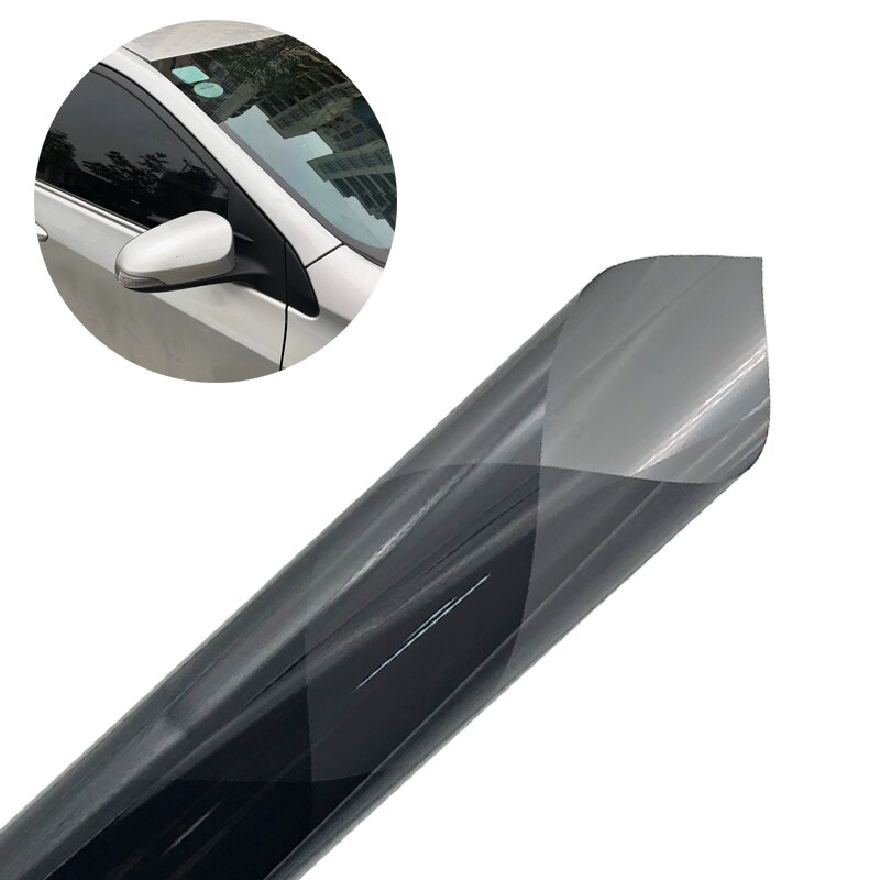 600cm x 50cm Schwarz Auto Fenster Folien Tönung Tönung Film rollen Auto Auto Heimat Fenster Glas Sommer Solar- UV Schutz Aufkleber Filme