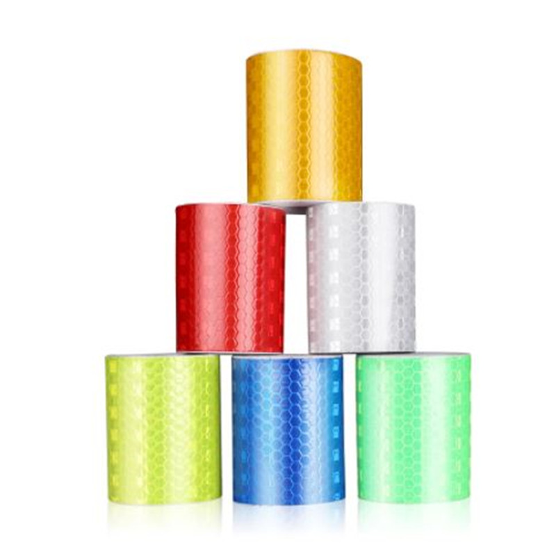 1 Roll Reflective Tape for Car Truck Trailer Reflectors Self Adhesive Warning Sticker Exterior Safety Tape Reflectors 3x0.05m