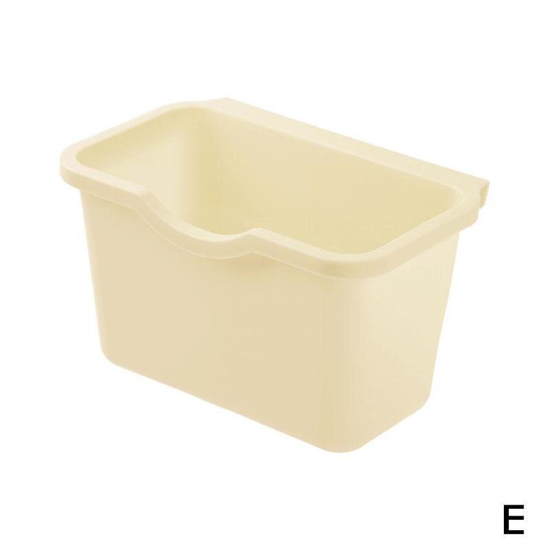 Kitchen Cabinet Door Hanging Trash Garbage Bin Can Rubbish Container Household Cleaning Tools Waste Bins: E