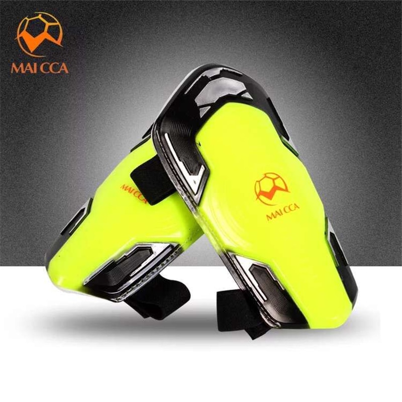 Maicca profissional caneleiras de futebol protetor de perna de futebol shin guard jogador formação luz espuma macia esportes equipamentos jogo