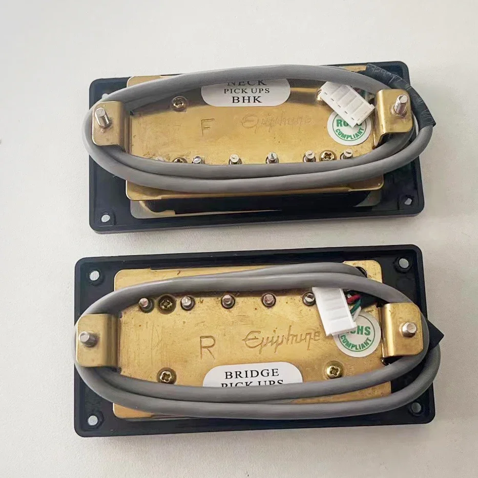 Micros Guitare Électrique Humbucker Alnico - Set Manche/Chevalet, Câblage Professionnel