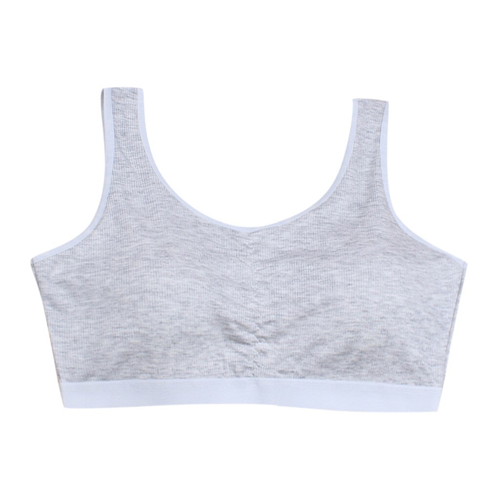 #45 Kids Girls Underwear Foam Bra Vest Children Underclothes Sport Undies Clothes 10-15t Training Bra Young Girls Для Девочек: G