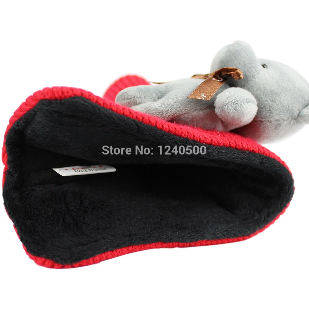 Golf Head Cover for Blade Golf Putter Cute Bear Soft Knitted Fabric Protector Cover Men Women Child Putter