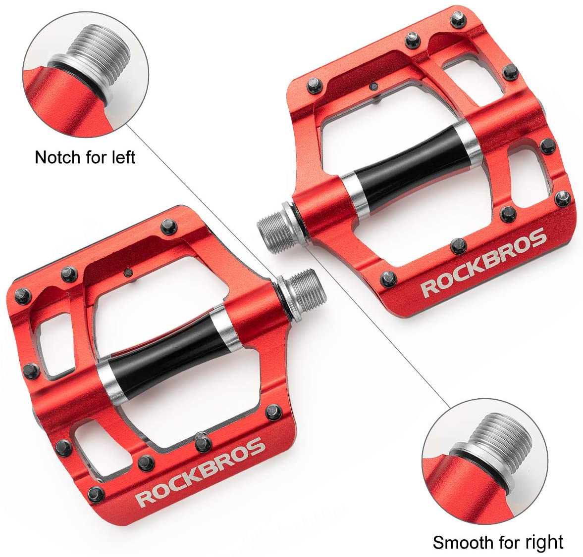ROCKBROS Fahrrad Pedale Straße Mountainbike Pedal Kohlenstoff Fiber Aluminium Legierung Nicht-Unterhose Plattform Fahrrad Zubehör Flache MTB Pedale