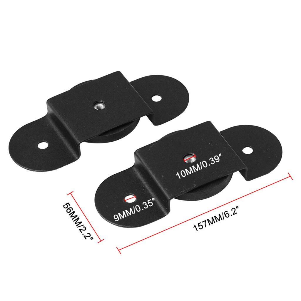 2pcs Magnetic LED Light Bar For Car SUV Mount Bracket Holder Base, Black