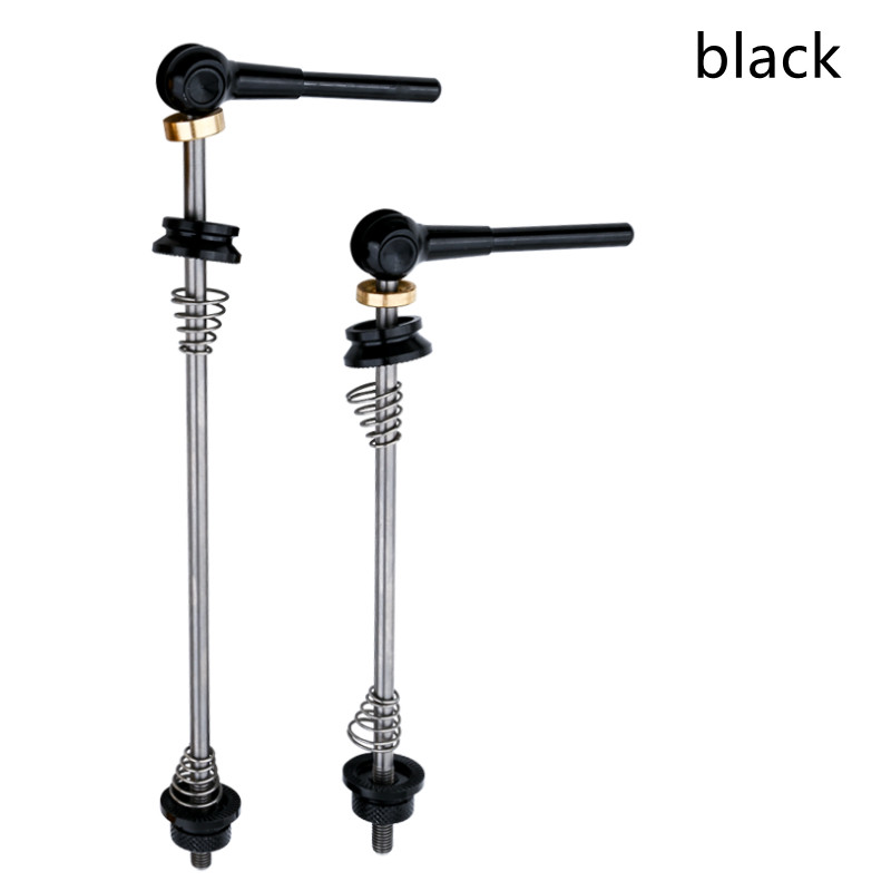 Mountain Road Bike quick release lever titanium alloy flower drum shaft quick release lever front and rear axles: black