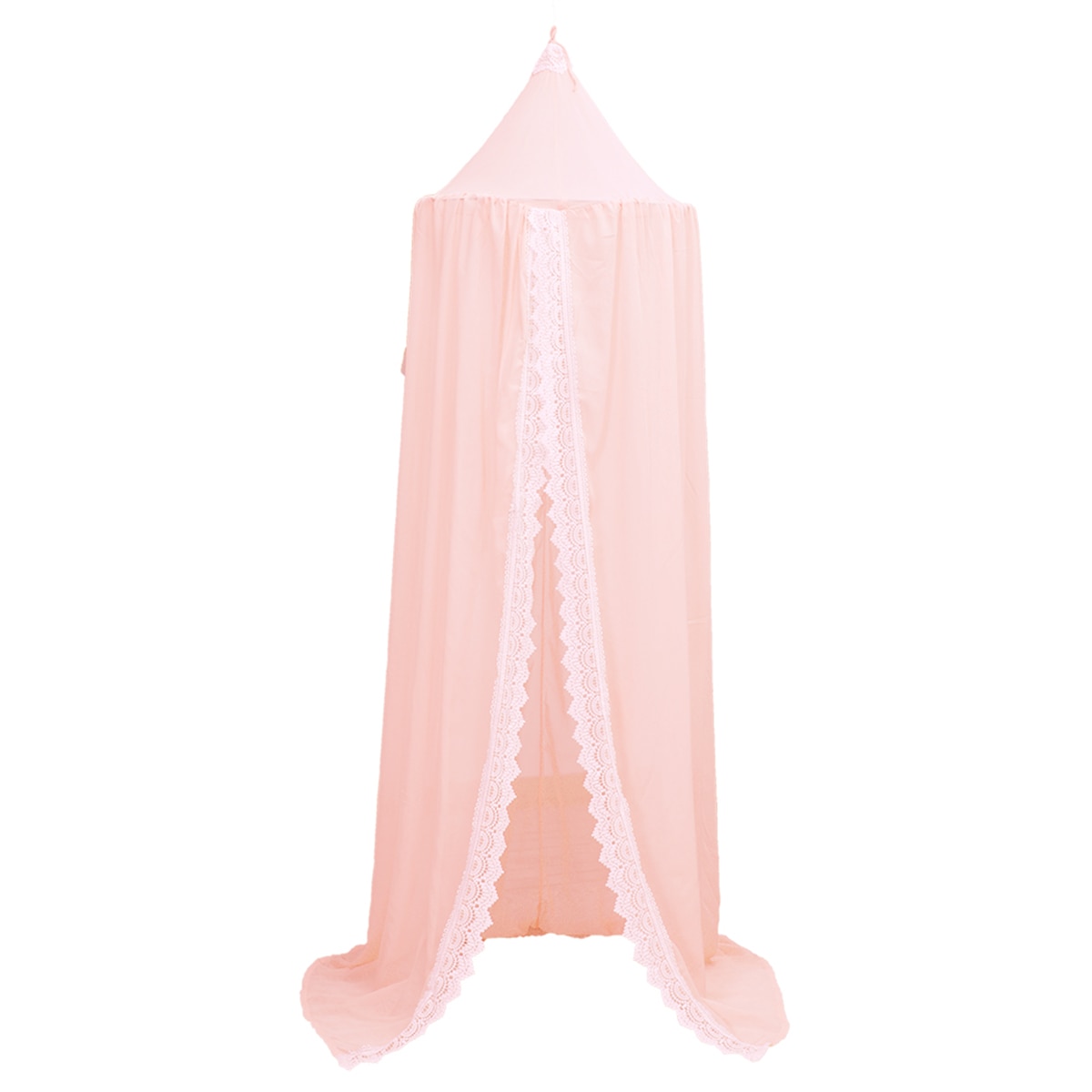 Chiffon Baby Room Mosquito Net Kid bed curtain canopy Round Crib Netting tent 240cm Decoration bedroom girl canopy cot: White