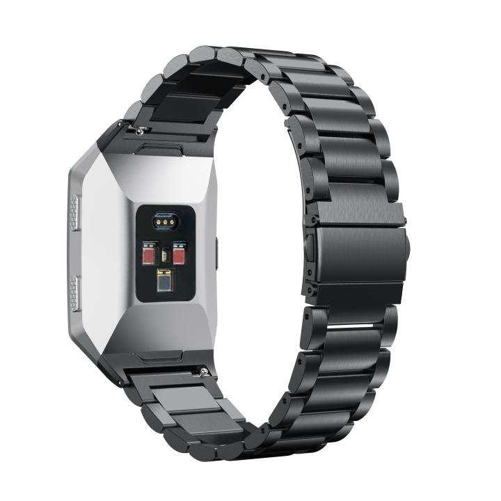 Kartice for Fitbit Ionic Bands Accessories Ionic Stainless Steel Metal Link WristBand Replacement Strap with Folding Clasp