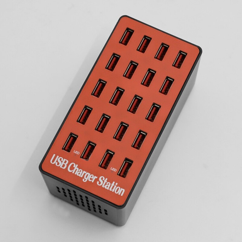 Usb-telefoonlader, 20 -poorts lader, 20a multipoort slimme lader, tablet snellader