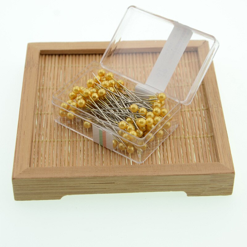 Kolorowe okrągłe głowa perły krawiectwo szpilki igły ściegu DIY rękodzieło ślub stanik szycia pozycjonowanie Szpilka z pudełkiem przyrządy robić szycia: 7