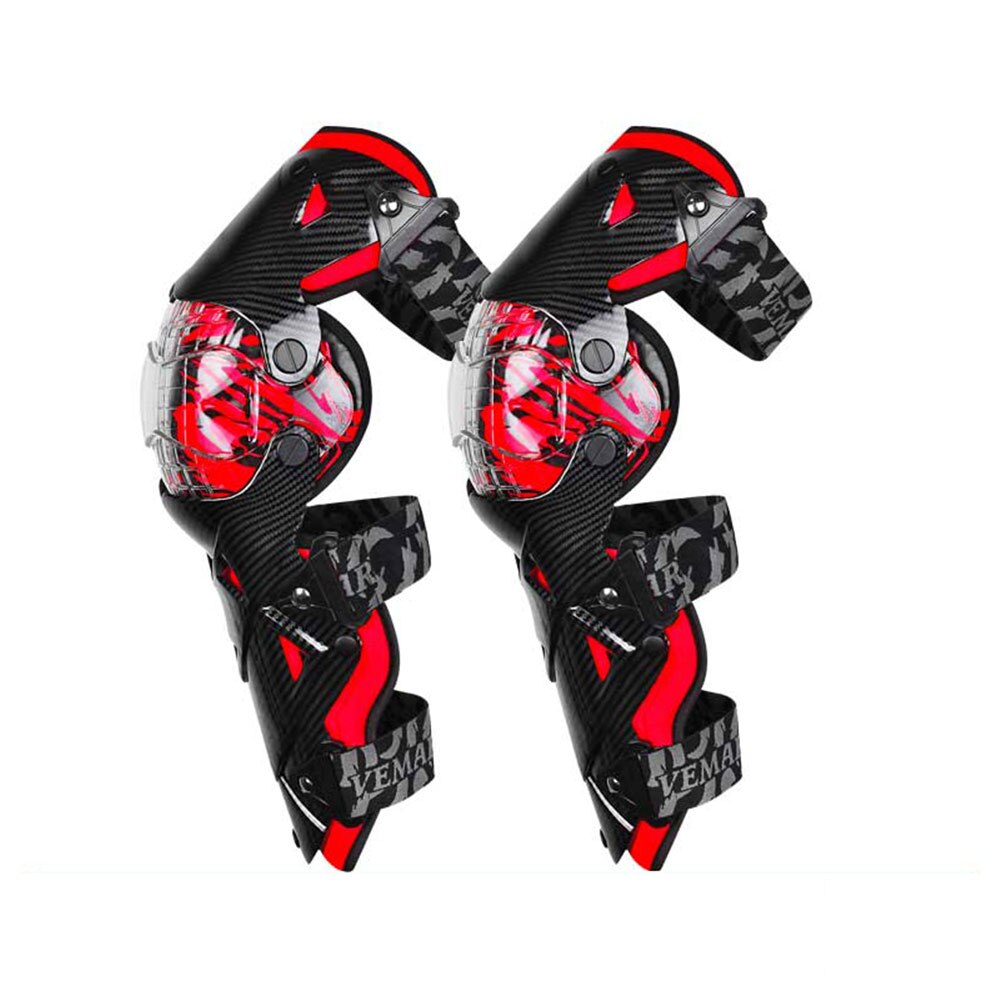 Men Motorcycle Knee Pads Red Moto Protection Knee Protector Motocross Equipment Motorbike Knee Moto Protective Gear Four Seasons: E-18 RDKnee Pads