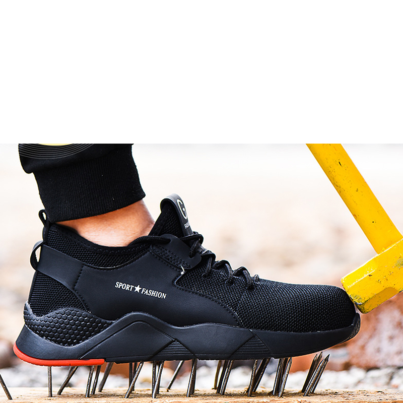 S3 Level Men's Steel Toe Work Safety Shoes Casual Breathable Outdoor Sneakers Puncture Proof Boots Comfortable Industrial Shoes