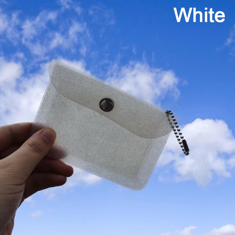 1Pc Transparent Imperméable PVC Porte-Carte Mini Portefeuille Filles Porte-Monnaie Fille Sac De Rangement Sac: WT