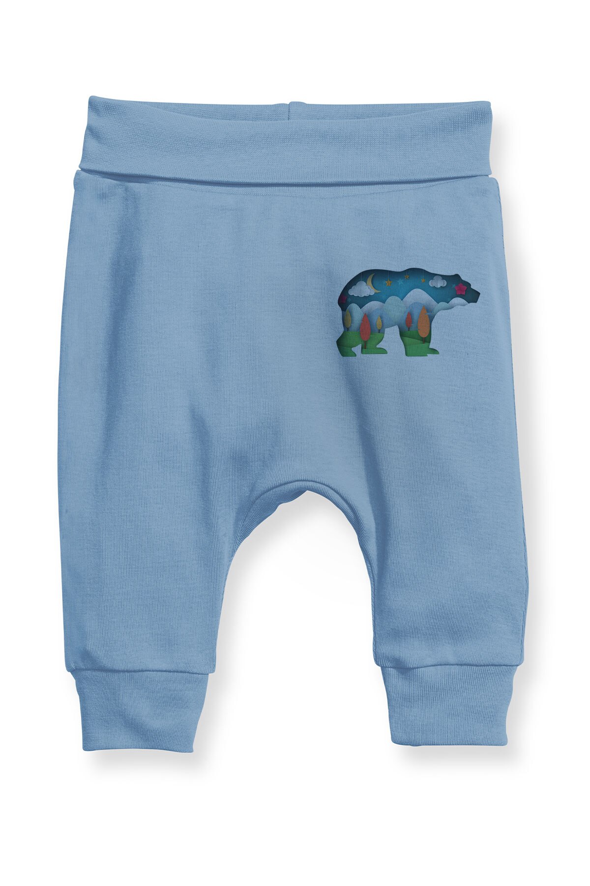 Angemiel Baby Natuur En Beer Baby Boy Harembroek Pantalon Wit