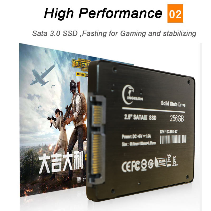 Ssd 480gb 120gb 240gb 64gb solid state harddisk computer 2.5 tommer 256gb bærbar harddisk notebook sata 3 disk ssd