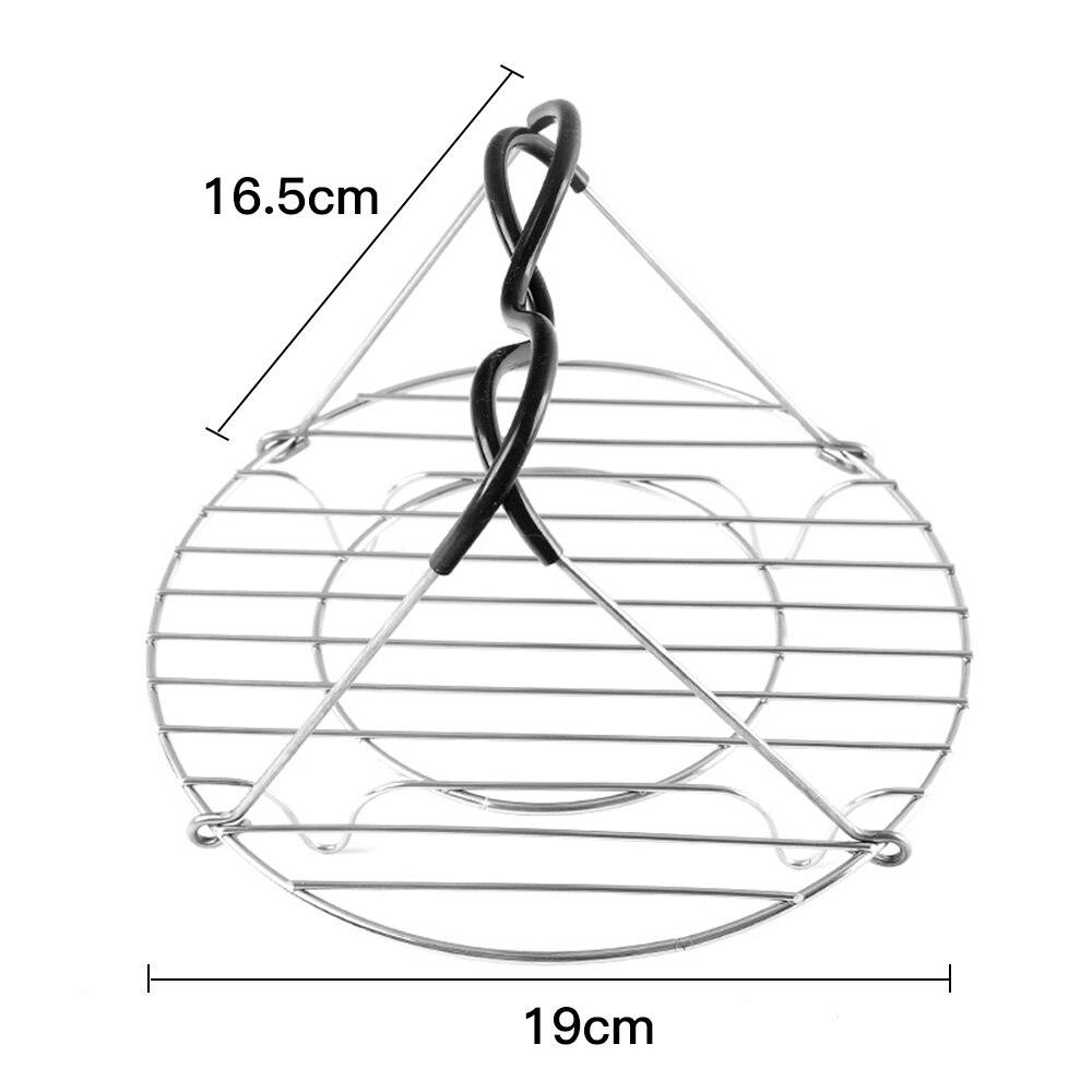 Kitchen Steamer Rack with Silicone Handles Heat-resistant High-efficient Practical Portable Trivet Cookware Kitchen Accessories