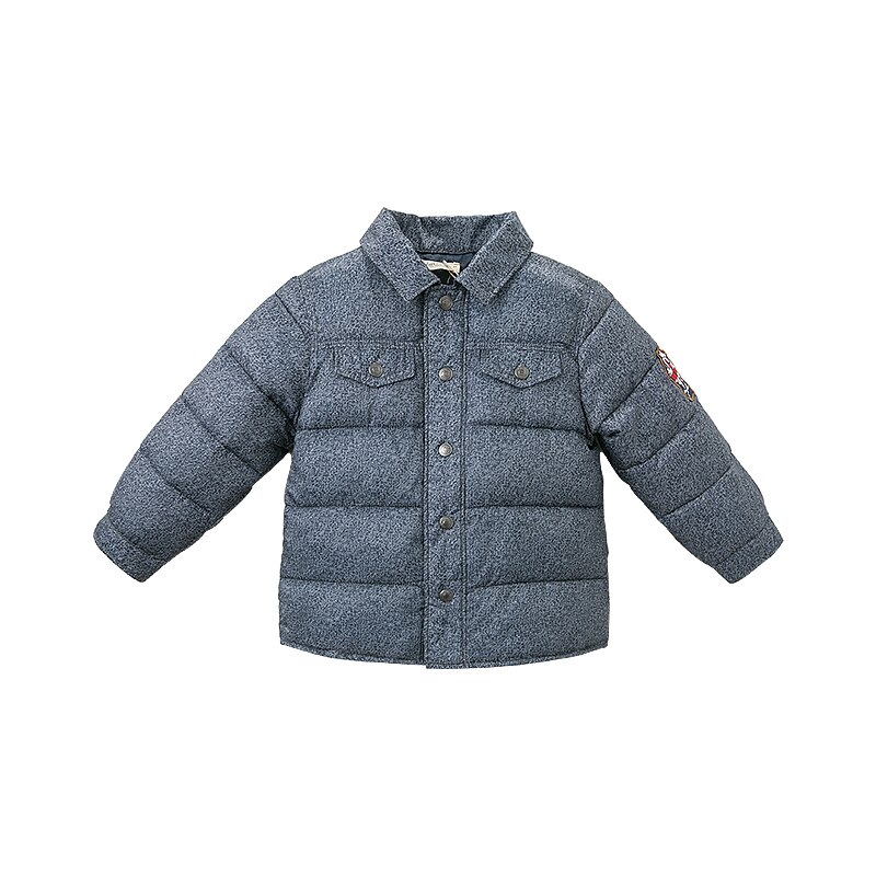 DB11755 dave bella winter baby boy jacket children outerwear kids solid zipper coat: 3T