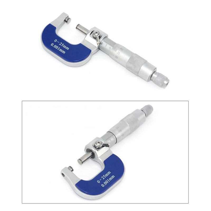Outside Micrometer 0-25mm Micrometre Length Unit High Precision Mechanical Spiral Micrometer Measuring Tools Micrometer