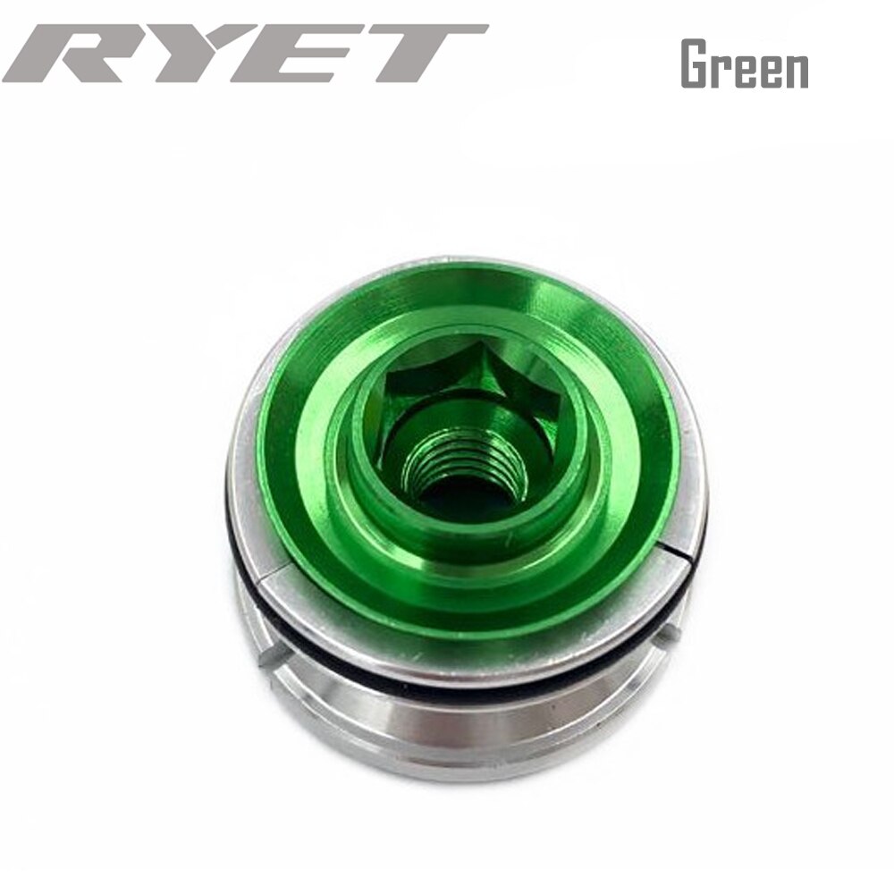 Ultra Light Carbon plug Bicycle Fork Headset Stem Top Cap Key Expander 28.6mm 1 1/8 Steerer Plug For Road MTB Headset Expander: green